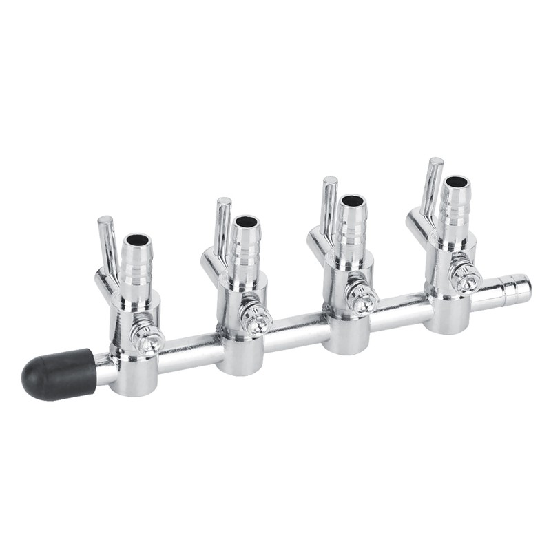 5PCS Stainless Steel Fish Tank Airflow Control Regulating Valve Aquarium