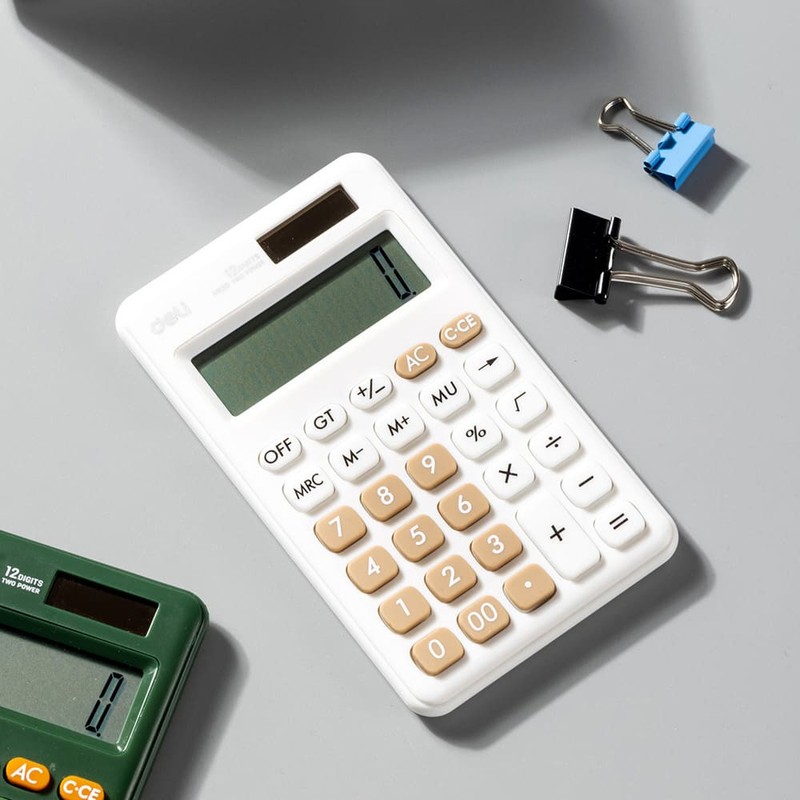 Delhi Deli Portable Mini Calculator White / 델리 휴대용 미니