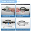 FUELHOOD Door Handle Tailgate Cover Protector Set for Dodge for