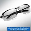 DPWOUM 1Pc Gray Chameleon G4F1 Day Night Vision Lenses Photochromic