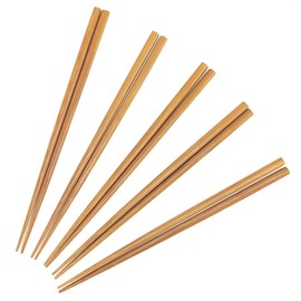 Chopsticks, Chopsticks Factory, Easy to Grab, Non-Slip, 5 Pairs Set / Chopsticks, Bamboo Chopsticks, Chopsticks, Pastes, Antibacterial, Wakasa Coated, Non-slip, Natural Wood, Simple, Stylish, Easy to