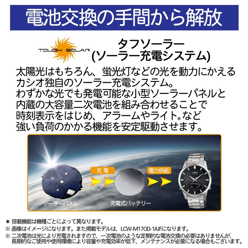 [カシオ] 腕時計 ウェーブセプター 【国内正規品】電波ソーラー WVA-M630B-1AJF メンズ ブラック