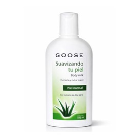 GOOSE Crema Corporal Hidratante 500 ml con Aloe Vera – Body Milk Ligero para Piel Normal, Uso Diario