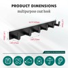 DAFUYUAN Coat Rack Wall Mounted Heavy Duty Stainless Steel Coat