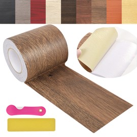 ZERNBER Wood Grain Repair Tape, 2.4inch X 32ft Self Adhesive Wood Colored Tape for Tables, Chairs, Baseboards, Doors, Windows, Floors, Handicraft DIY.