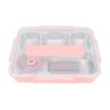 Lunch Box with Lid 5 Compartments Heat Preservation Stainless Steel