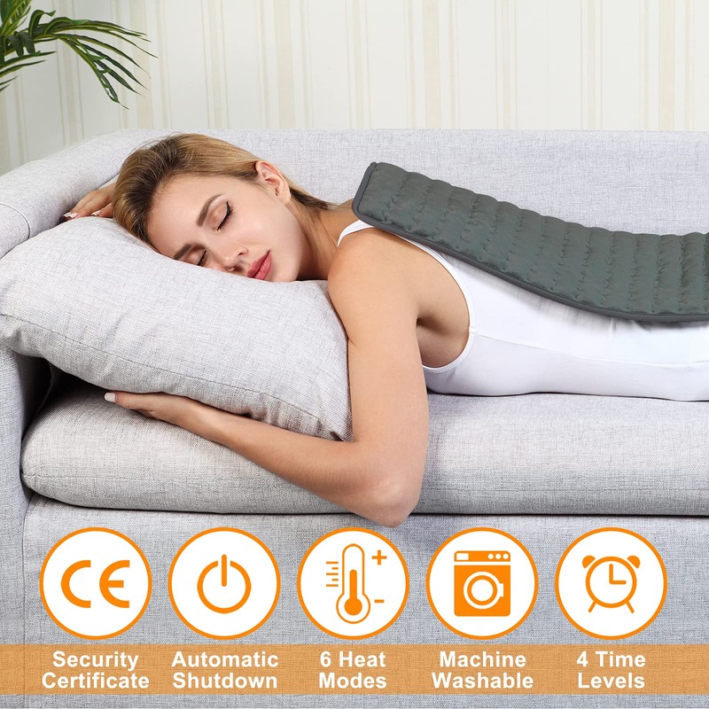 Heating pad, Electric Heat Pad with Automatic Switch-Off and 6