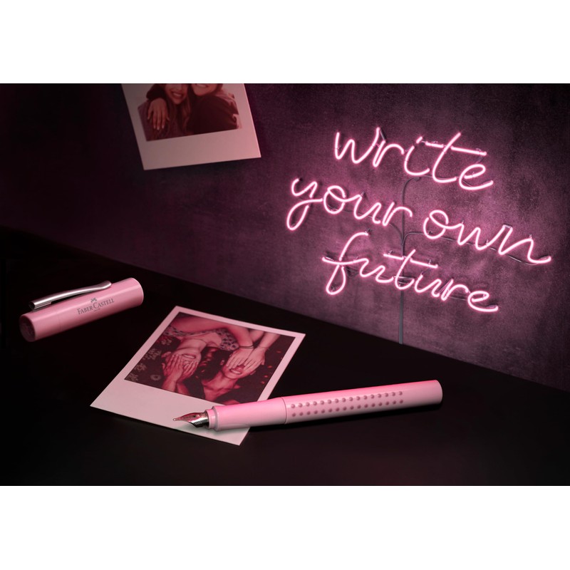 FABER-CASTELL 201539 Grip 2011 Pale Rose Gift Set with Fountain