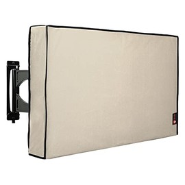Outdoor Waterproof and Weatherproof TV Cover for 50 inch Outside Flat Screen TV - Beige