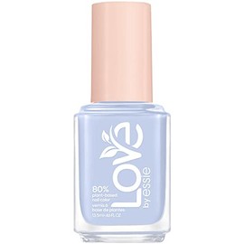 essie Long-Lasting Nail Polish with a Creamy Finish, Short Drying Time and Less Chipping, Vegan Formula, Love by essie, Colour: No. 180 putting myself first, Light Blue, 1x 13.5 ml