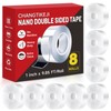 CHANGTIKEJI Double Sided Tape Heavy Duty 8 Rolls 1 Inch