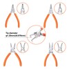 SPEEDWOX 4 Pcs Snap Ring Pliers Set, 6-Inch Internal External