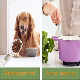 OBEST Electronic Measuring Spoon, Digital Scales Spoon, Measuring Cup, 0.5 g - 500 g Kitchen Electronic Gram Measuring Spoon, Scales with Accurate LCD Display for Dosing Coffee Beans, Milk, Flour