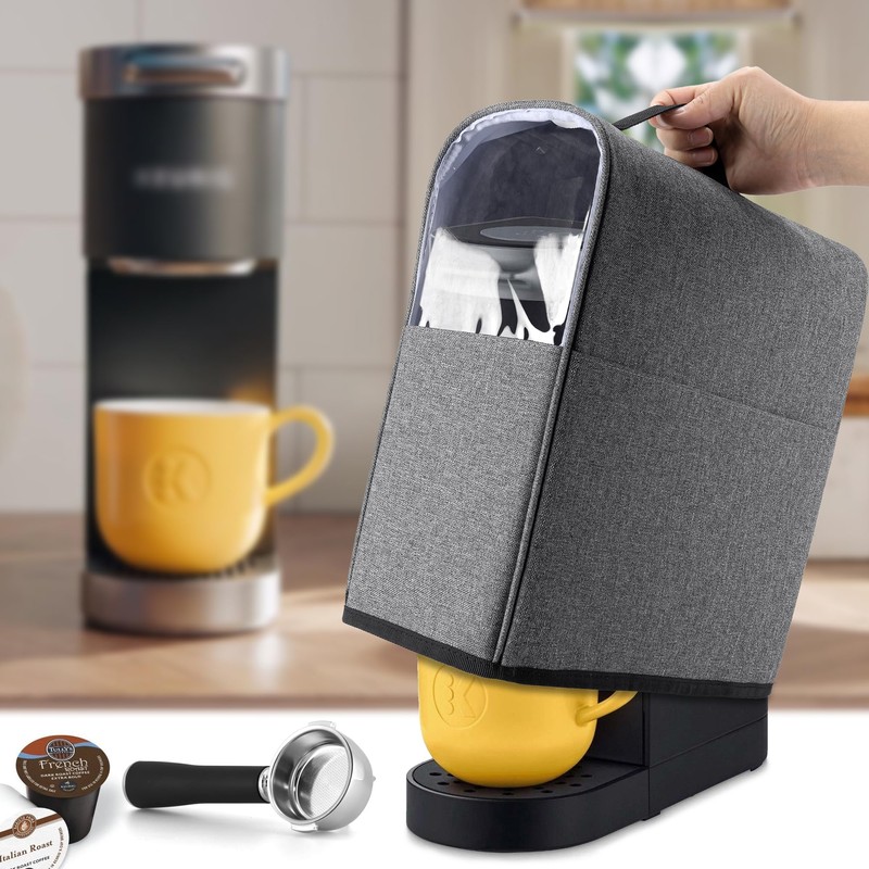 CURMIO Coffee Maker Dust Cover Compatible for Keurig K-Mini and