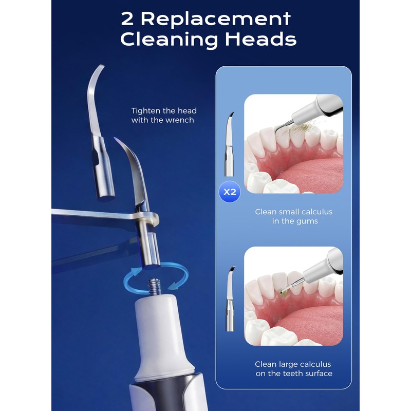 Ultrasonic Plaque Remover for Teeth - 42kHz Tartar Remover with