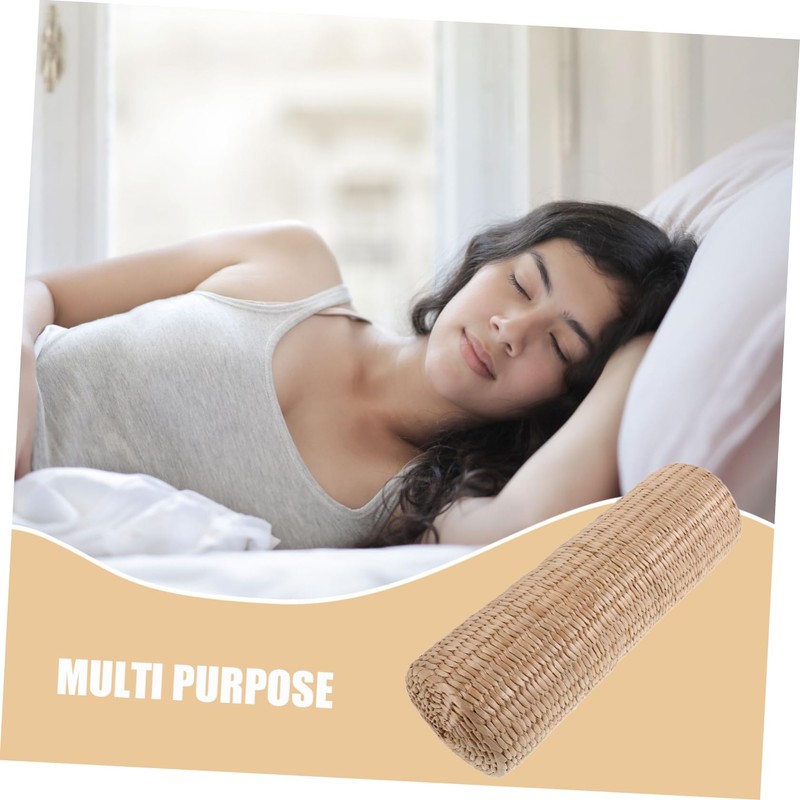 WHAMVOX Cooling Straw Pillow for Steam Breathable Neck Support Handwoven