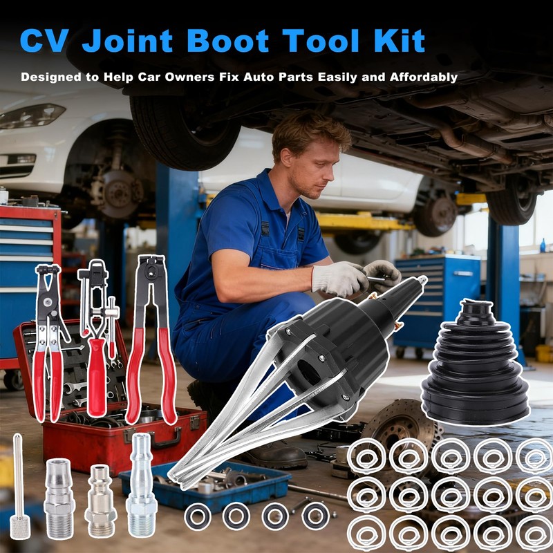 WODHMIEY Pneumatic CV Joint Boot Expander Tool Kit,Expander Rod Spreader