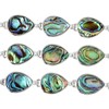 Nupuyai Natural Abalone Shell Bracelet for Women Men, Adjustable Link