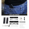 2 Pack Ultra thin Lightweight Folding Reading Glasses Women Men
