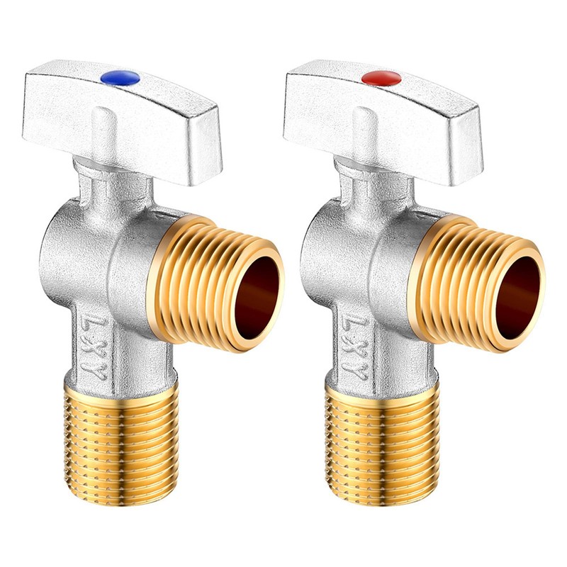 Heavy Duty Brass Valves 1/2" For Hot & Cold Water