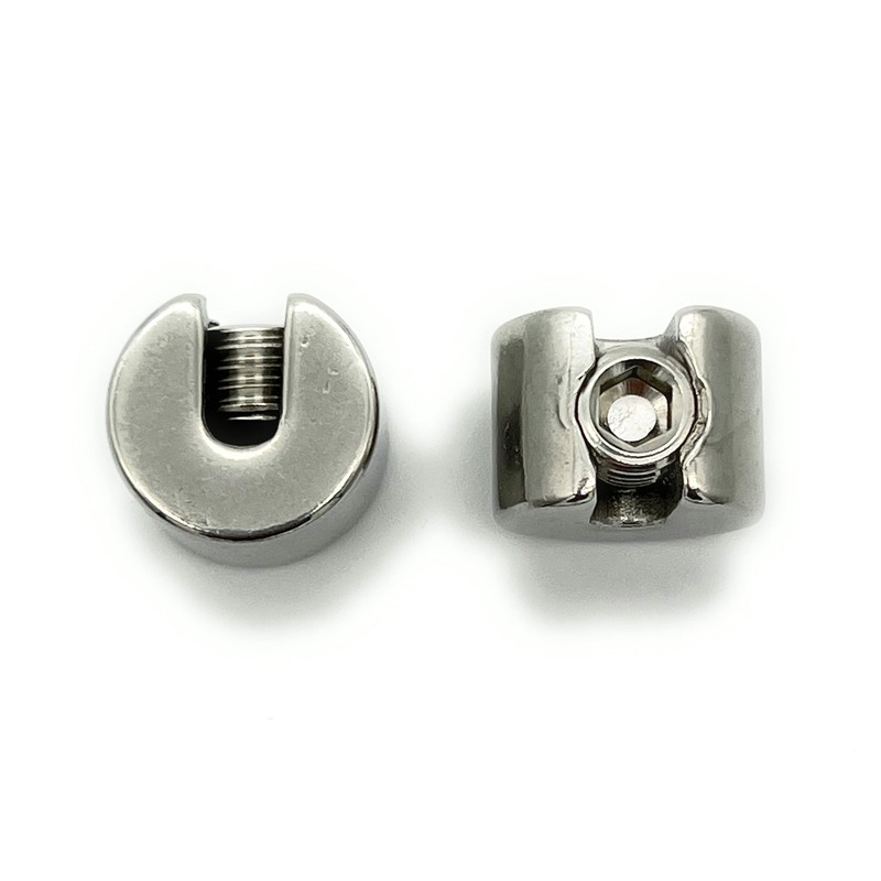 Clamp Stopper, Stop Clamp, Stainless Steel V4A, Wire Rope Diameter