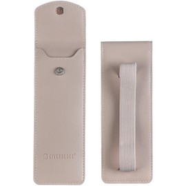 DIVERSEBEE Adjustable Elastic Band Pen Holder for Notebooks, Pen Sleeve Pouch for Journals, Pencil Holder, Bible Planner Accessories, Cute Pencil Case (Hazel)