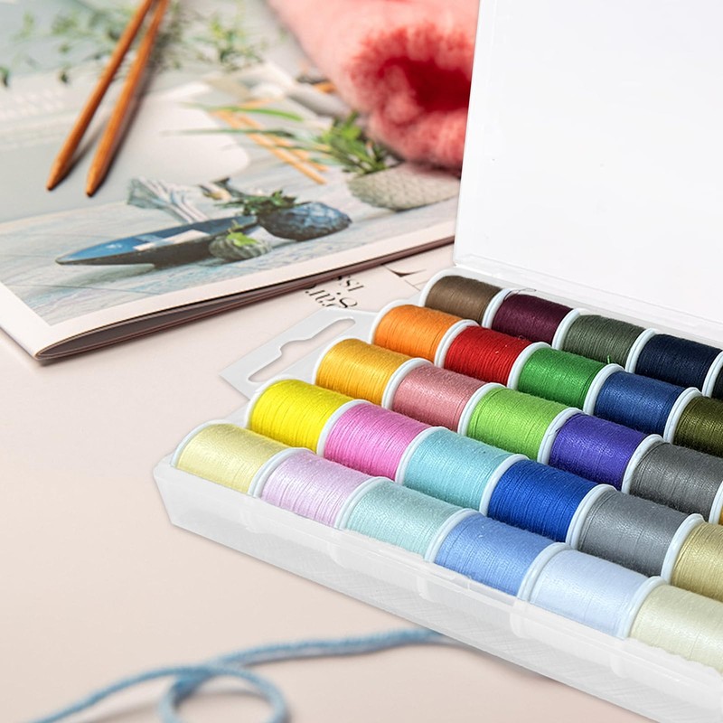 RENKE 30 Color Handy Polyester Sewing Threads,Cotton Thread,Durable and Plentiful