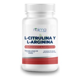 L- Citrulina + L- Arginina 500mg/500mg Por Porción 100 Cápsulas | Aminoácido Esencial + Citrulina Como Precursor De Óxido Nítrico