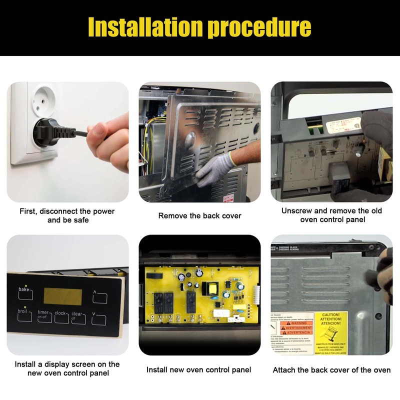 Oven Range Stove Clock Control Board - Directly Replaces Sears