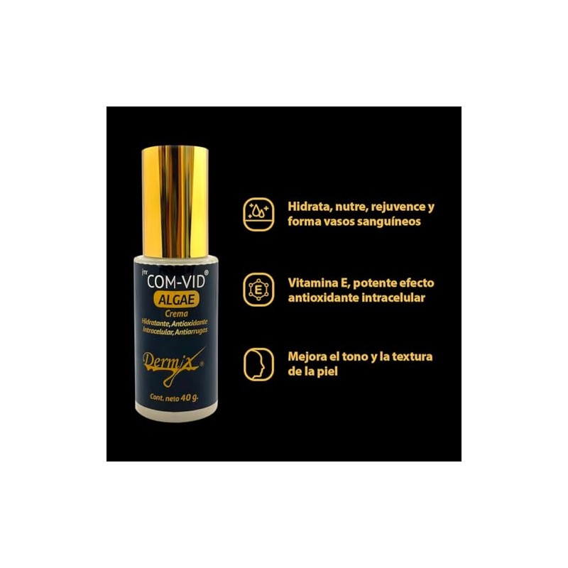 COM-VID Algae Antiedad, crema Hidratante, Antioxidante Intracelular, Antiarruga
