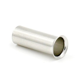 Baomain AWG 6 / 16mm² Long: 18mm Wire Copper Crimp Connector Non Insulated Ferrule Pin Cord End Terminal EN16-18mm Pack of 100