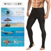 Sillictor Men's Leggings, Swimwear, Spats, Long Pants, Amphibious, Swimwear, Compression