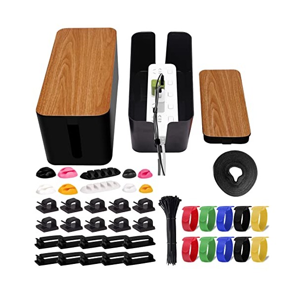 Cable Management Box 141PCS Cable Management for Power Strip with