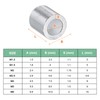 M METERXITY 50-Pack Aluminum Crimping Loop Sleeves, 1.5mm 1/16" Round