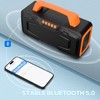 BUGANI Bluetooth Speaker, 80W Powerful Portable Wireless Speaker IPX7 Waterproof,