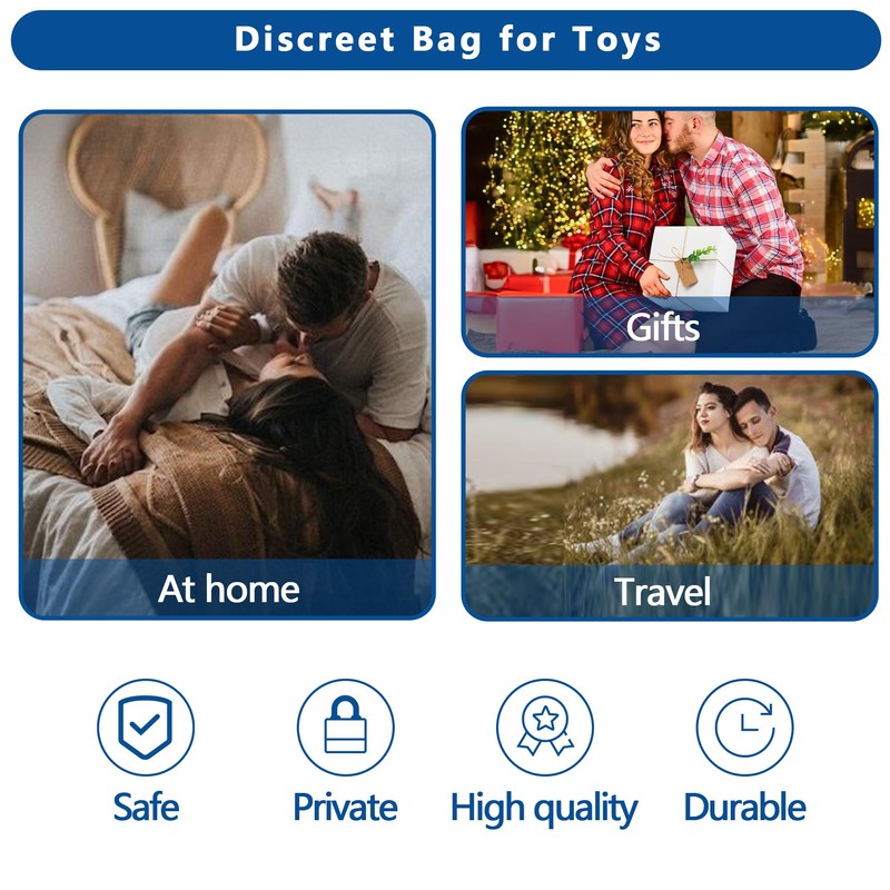 Damero Lockable Storage Bag, Discreet Bag for Toys, Private Toy
