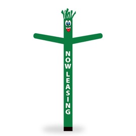 18FT Inflatable Tube Man - Now Leasing (Green) - Air Powered Dancer - Replacement Body only, (Without air Blower)