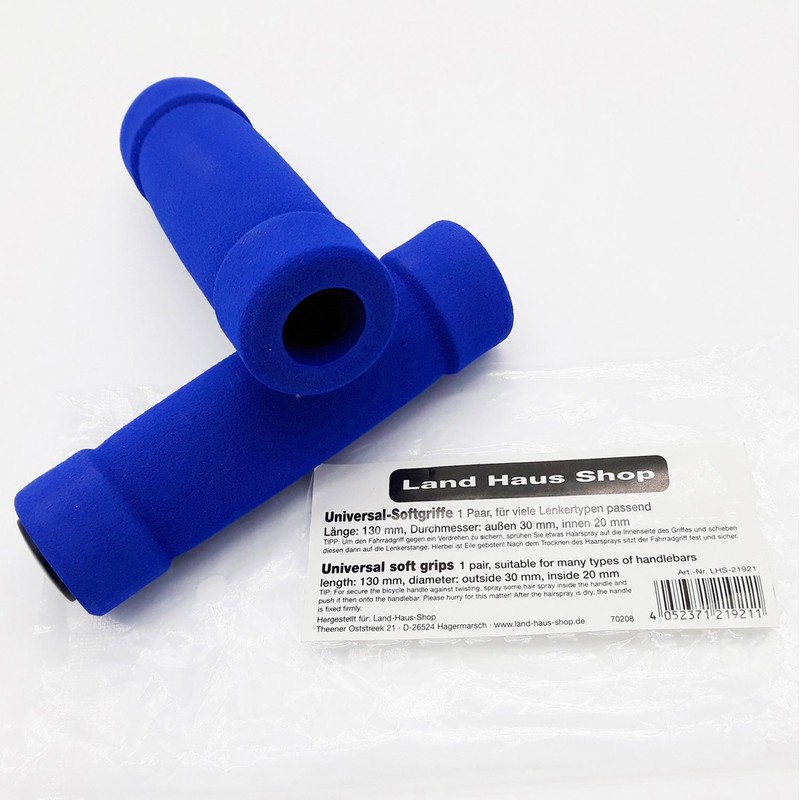 Land-Haus-Shop® Bicycle Grips Scooter Handlebar Grips, Foam Rubber Cover Foam