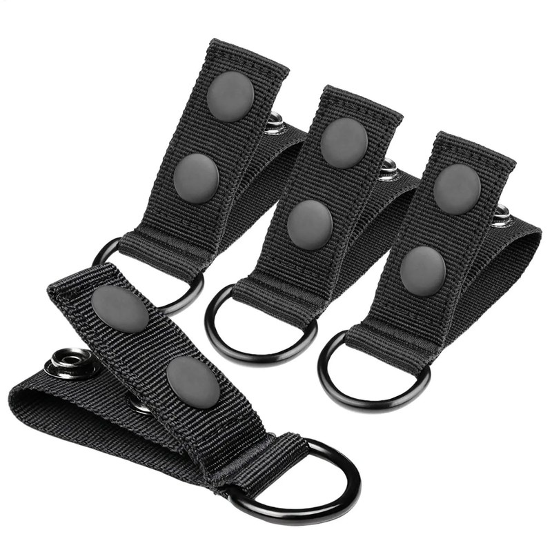 ArrErr 4 Pack Duty Belt Keeper with D Ring Double