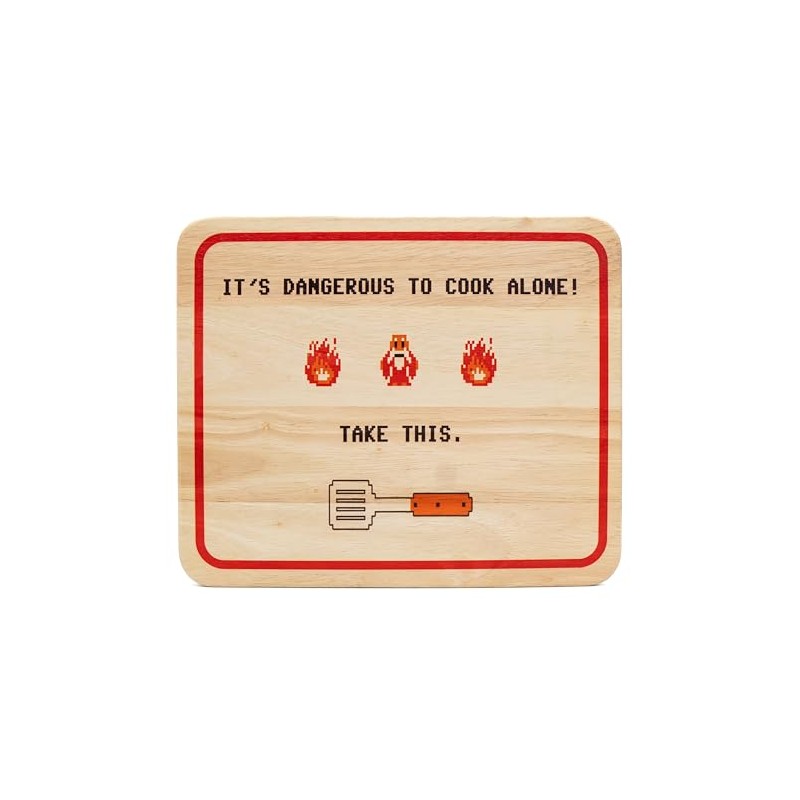 getDigital Dangerous to Cook Alone, Wooden Serving Board with Gaming