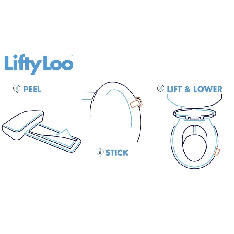 Lifty Loo Toilet Seat Handle - Lift More, Less Mess