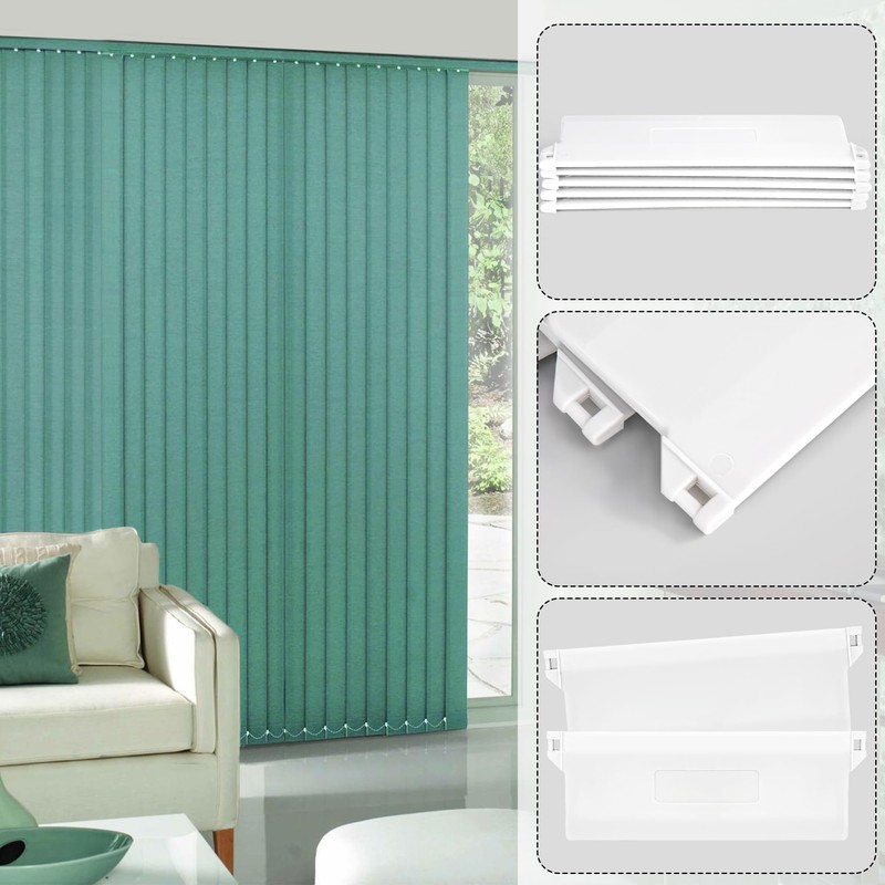 Slat Curtain Weighted Panels Pack of 10 Slat Curtain Replacement