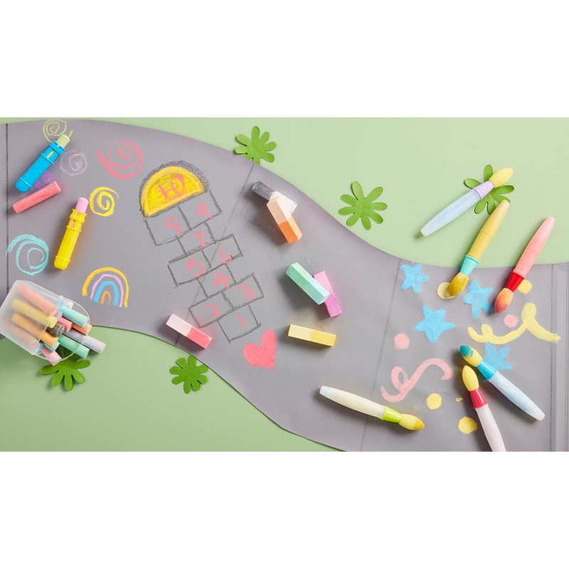Pink Paint Brush Chalk Set