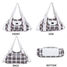 Angel Kiss Purses for Women, Large Shoulder Bag Hobo Tote Purse Mutipocket Faux Leather Satchel Hobo Purse