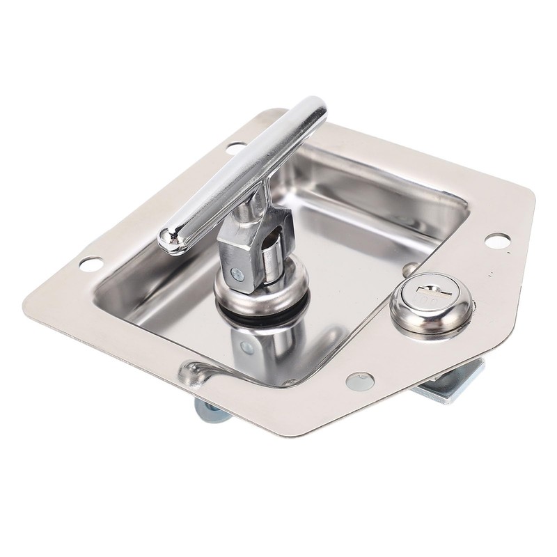 Flush Mount Lock Stainless Steel Toolbox Latch with 2pcs Key