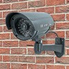 Black Fake Dummy CCTV Security Camera Flashing Led Indoor Outdoor