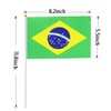 Brazil Flag Brazilian Small Stick Mini Hand Held Flags Decorations