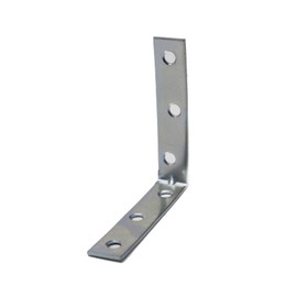 6 x fiXte Steel Corner Brace Repair Brackets Zinc Plated Right Angle 75mm x 16mm
