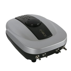 EcoPlus 143 GPH (640 LPH, 8W) Air Pump w/ 4 Outlets | Aquarium, Fish Tank, Fountain, Pond, Hydroponics