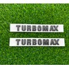 2PC 2024-2025 Turbomax Emblems 3D Badge Nameplate Hood Letters Logo